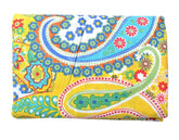 Indian Yellow Paisley Print Boho Fabric – 100% Cotton Cloth by 5 Yards for Curtains & Dressmaking